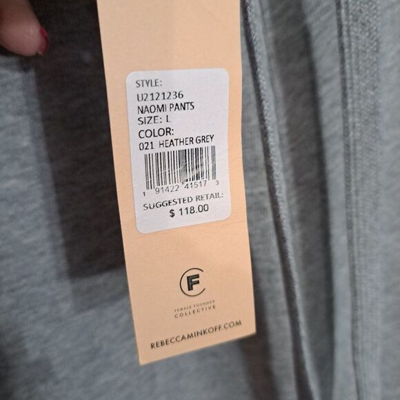 NWT Rebecca Minkoff Naomi Grey SweatPant - Picture 9 of 10